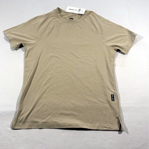 ASRV Mens 834 Supima Stretch Athletic Activewear Tee T-Shirt Chai Sz S NWT 919 - Picture 1 of 16